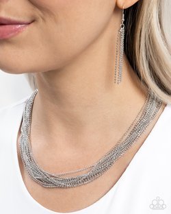 Backstage Ball - Silver Necklace