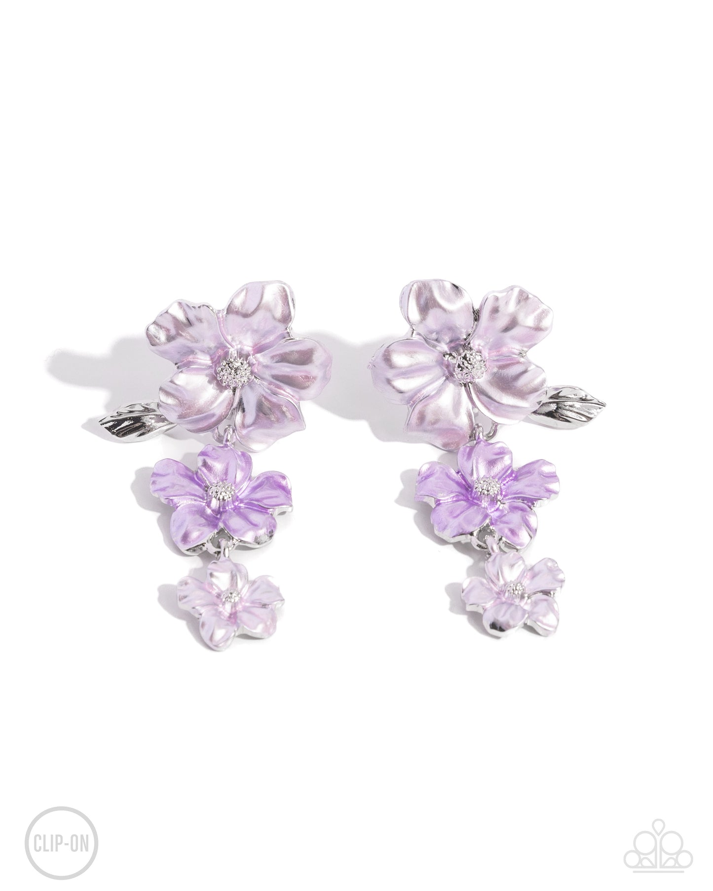 Balanced Bouquet - Purple Earring