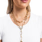 Balancing Ball - Gold Necklace