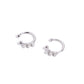 Ballerina Backdrop - White Earring