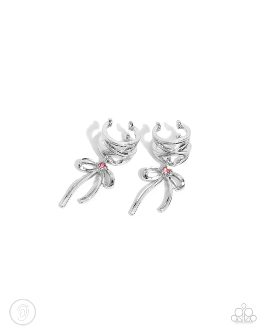 Ballet Lacing - Pink Earring