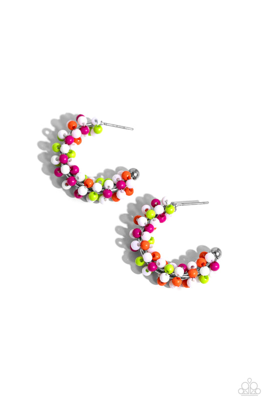 Ballon Backdrop - White Earring