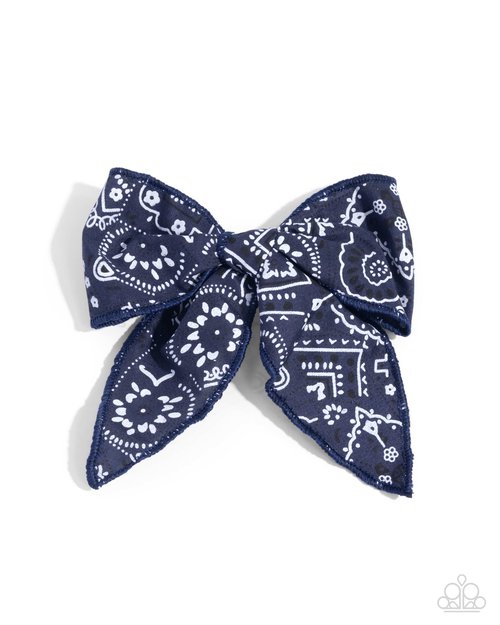 Bandana Bravado - Blue Hair Clip