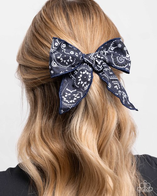 Bandana Bravado - Blue Hair Clip