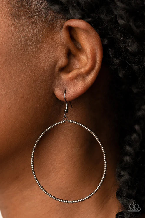 Basically Beaded - Black Earring