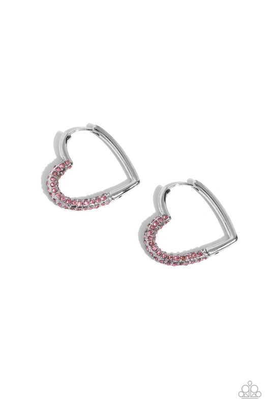 Be Mine, Valentine - Pink Earring