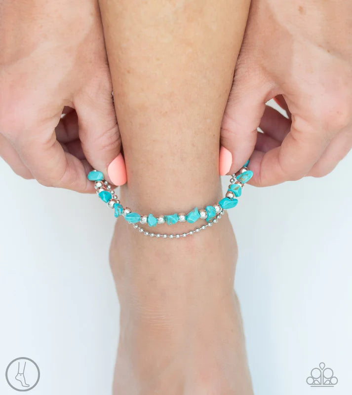 Beach Expedition - Blue Anklet