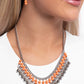 Beaded Bliss - Orange Necklace