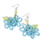 Beaded Blooms - Blue Earring
