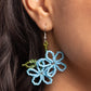 Beaded Blooms - Blue Earring