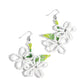 Beaded Blooms - White Earring