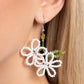 Beaded Blooms - White Earring