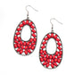 Beaded Shores - Red Earring