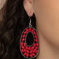 Beaded Shores - Red Earring