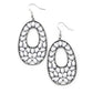 Beaded Shores - White Earring