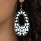 Beaded Shores - White Earring