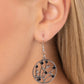 Bedazzlingly Branching - Black Earring