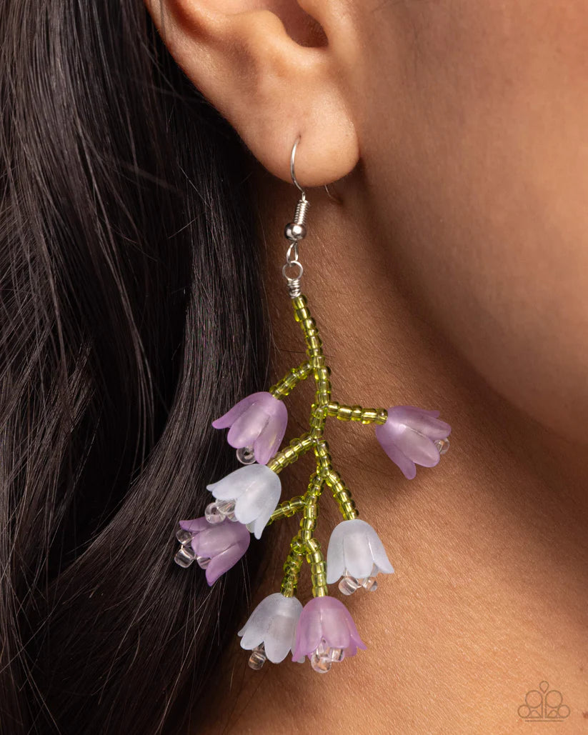 Begulling Bouquet - Purple Earring