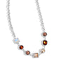 Bejeweled Bravado - Brown Necklace