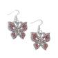 Bejeweled Breeze - Pink Earring