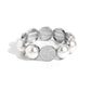 Believable Bling - White Bracelet