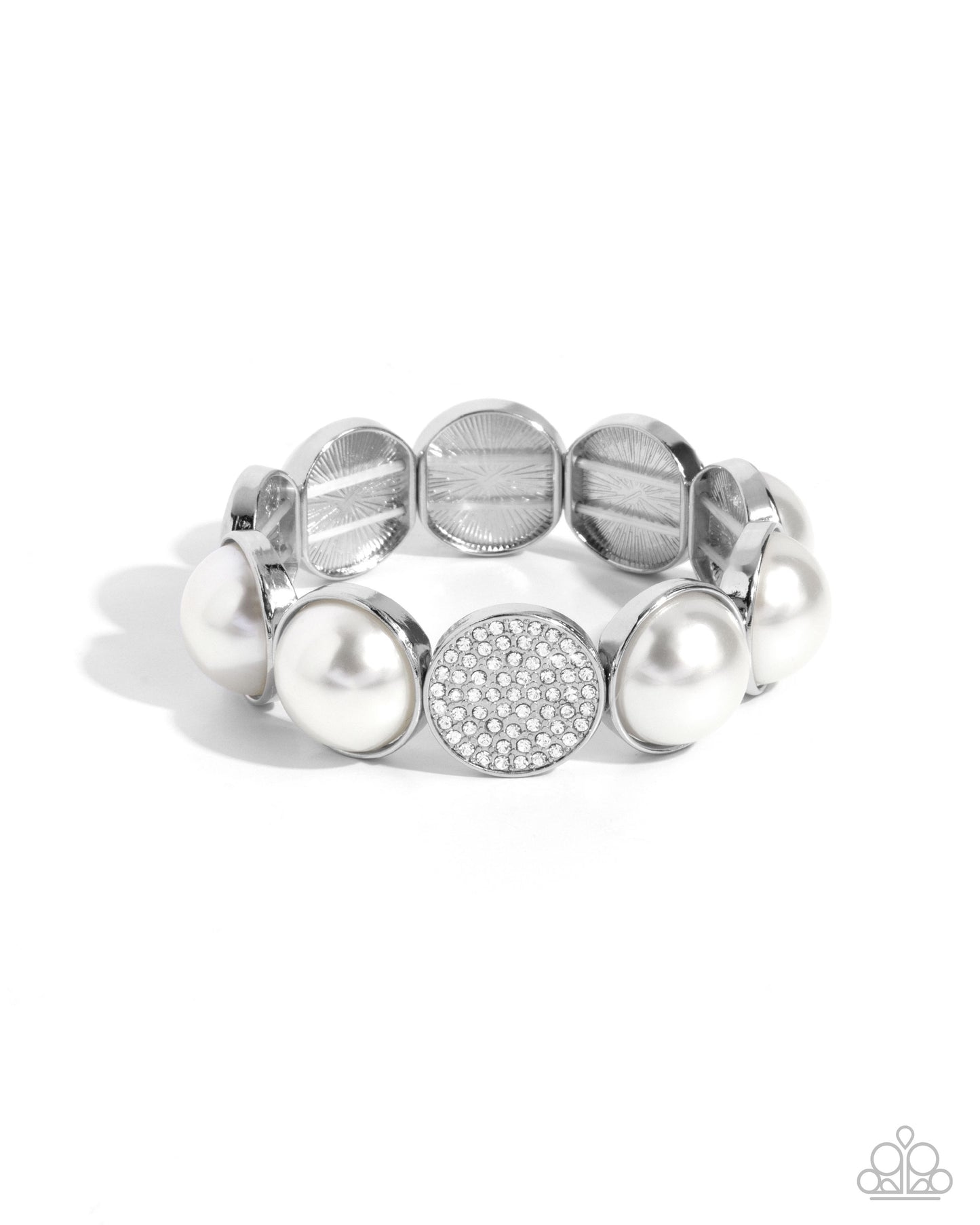 Believable Bling - White Bracelet