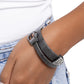 Belted Brilliance - Black Bracelet