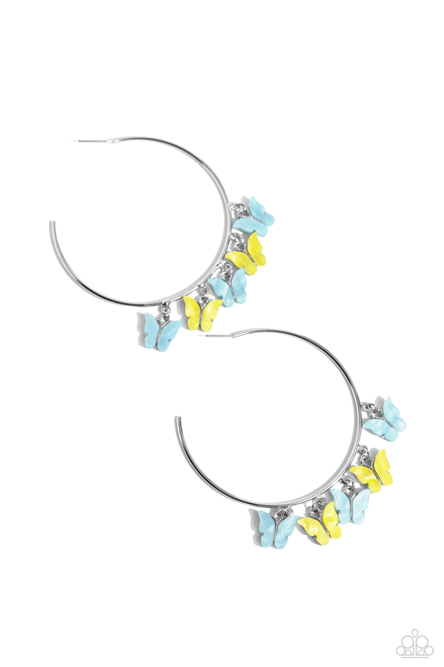 Bemusing Butterflies - Blue Earring