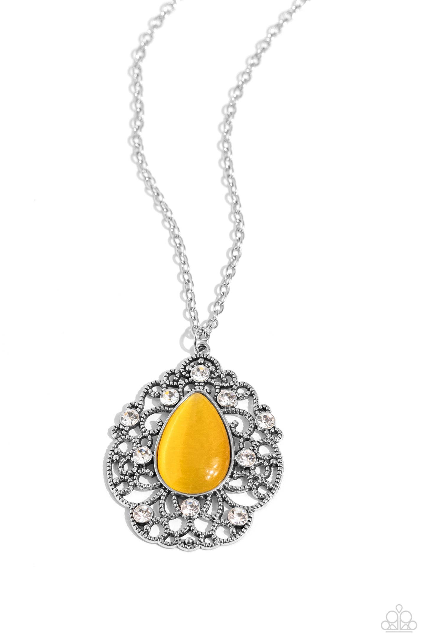 Bewitched Beam - Yellow Necklace