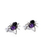 Black Widow - Purple Earring and Spider Bite - Purple Ring - Complete Look