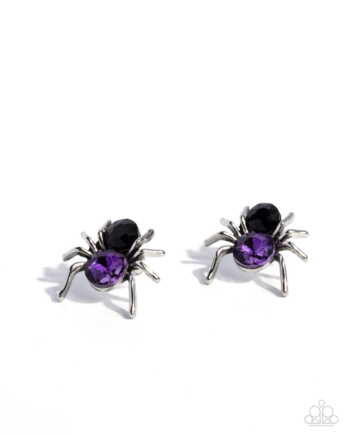 Black Widow - Purple Earring and Spider Bite - Purple Ring - Complete Look