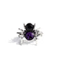 Black Widow - Purple Earring and Spider Bite - Purple Ring - Complete Look