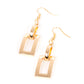 Blazing Buckles - Gold Earring