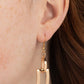 Blazing Buckles - Gold Earring