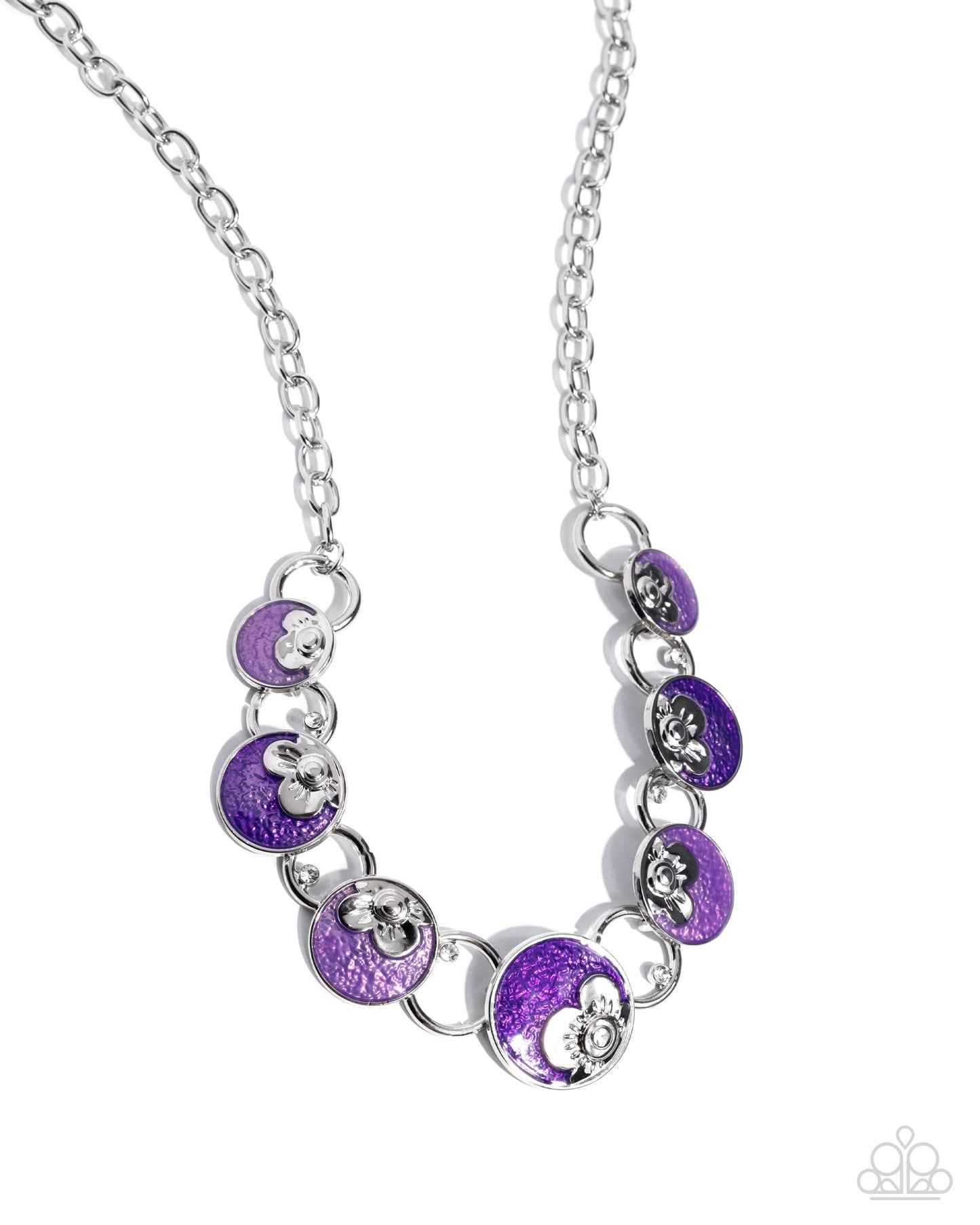 Blooming Bravado - Purple Neckalce