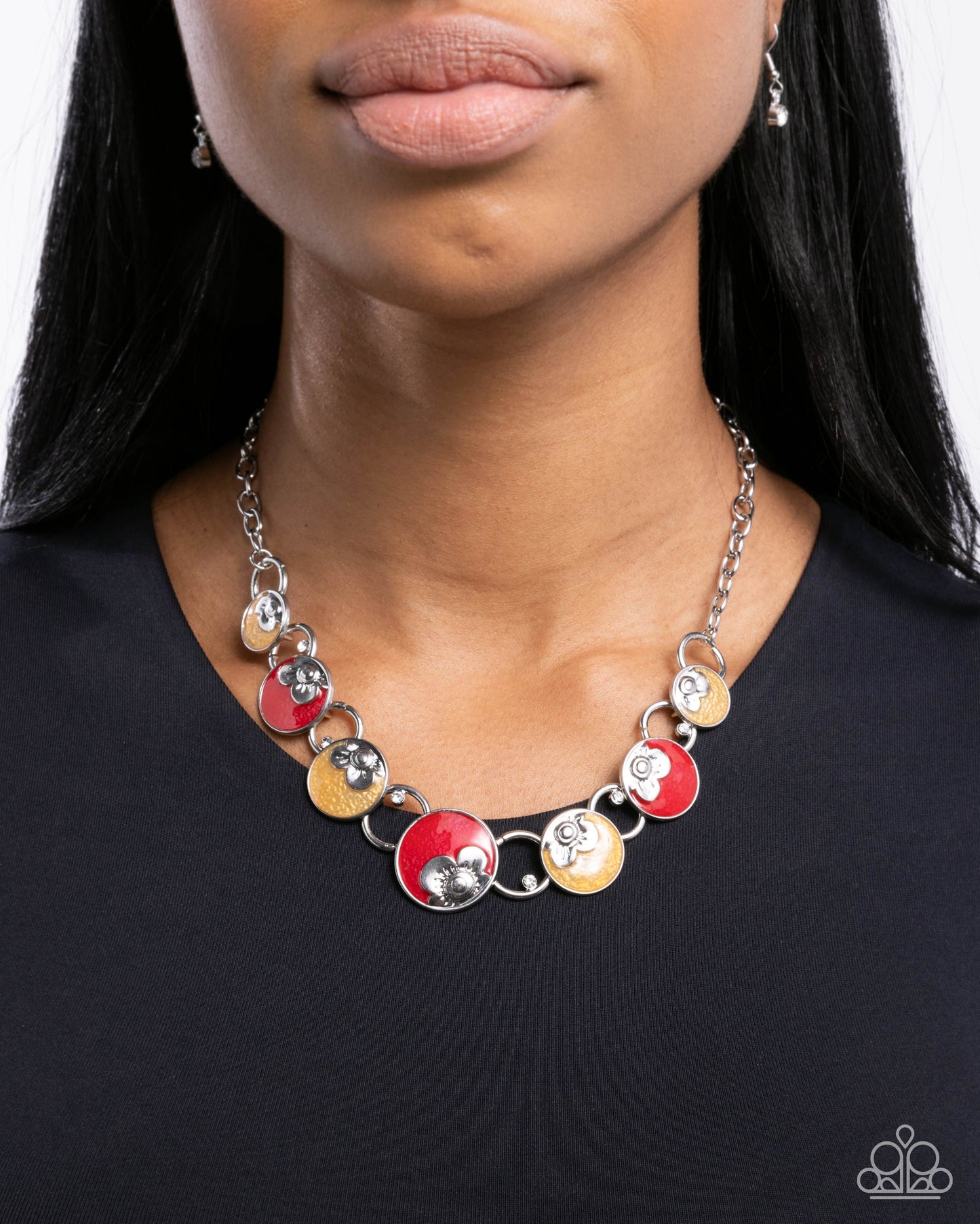 Blooming Bravado - Red Necklace