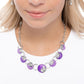 Blooming Bravado - Purple Neckalce