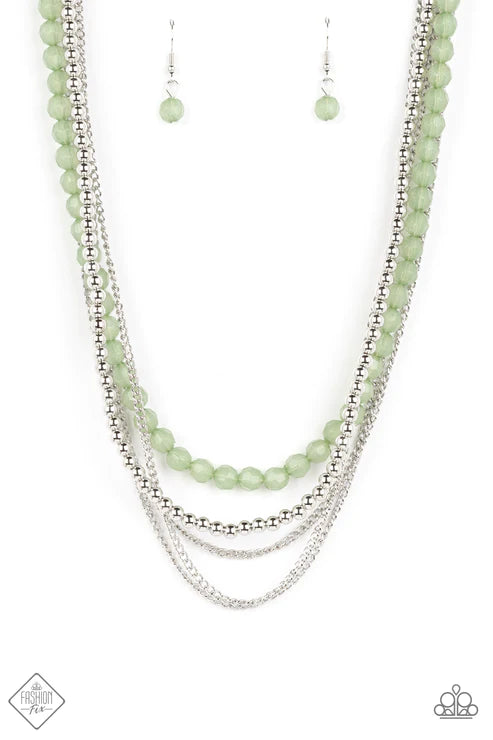 Boardwalk Babe - Green Necklace