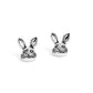 Bodacious Bunny - Silver Earring