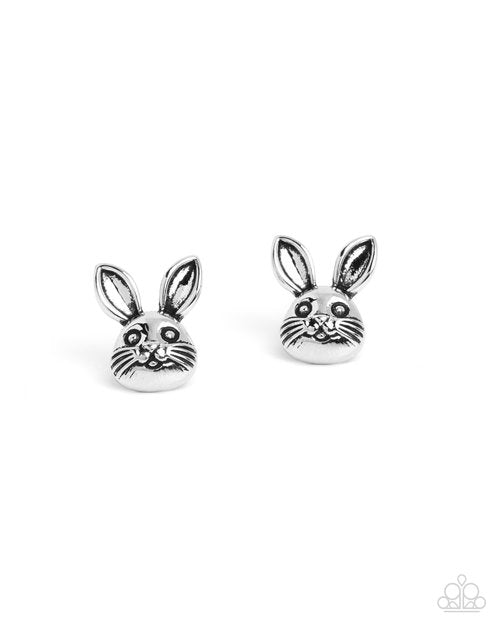 Bodacious Bunny - Silver Earring