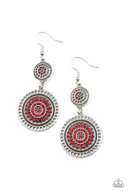 Bohemian Bedazzle - Red Earring