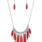 Bohemian Breeze - Red Necklace