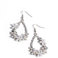Boisterous Blooms - White Earring