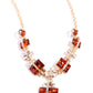 Borderline Bling - Brown Necklace