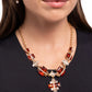 Borderline Bling - Brown Necklace