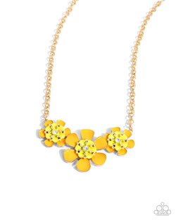 Botanic Beginner - Yellow Necklace and Exhilarating Elegance - Yellow Bracelet - Complete Look