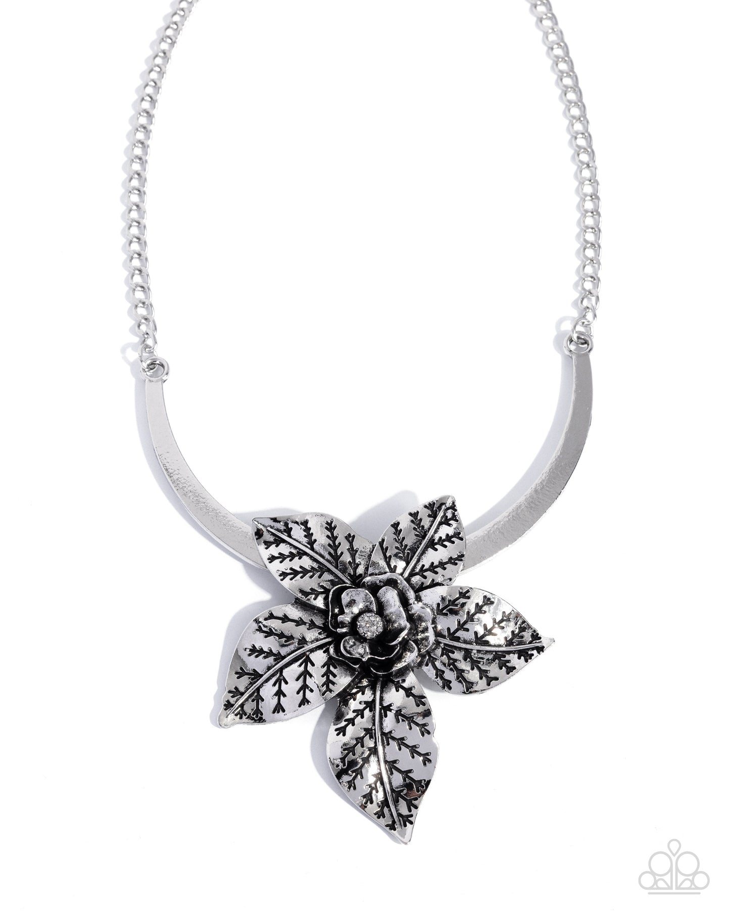 Botanical Broadcast - Silver Necklace