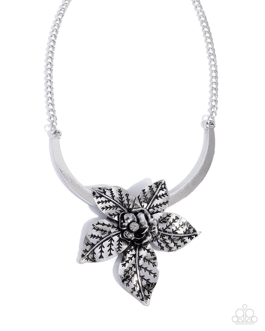 Botanical Broadcast - Silver Necklace