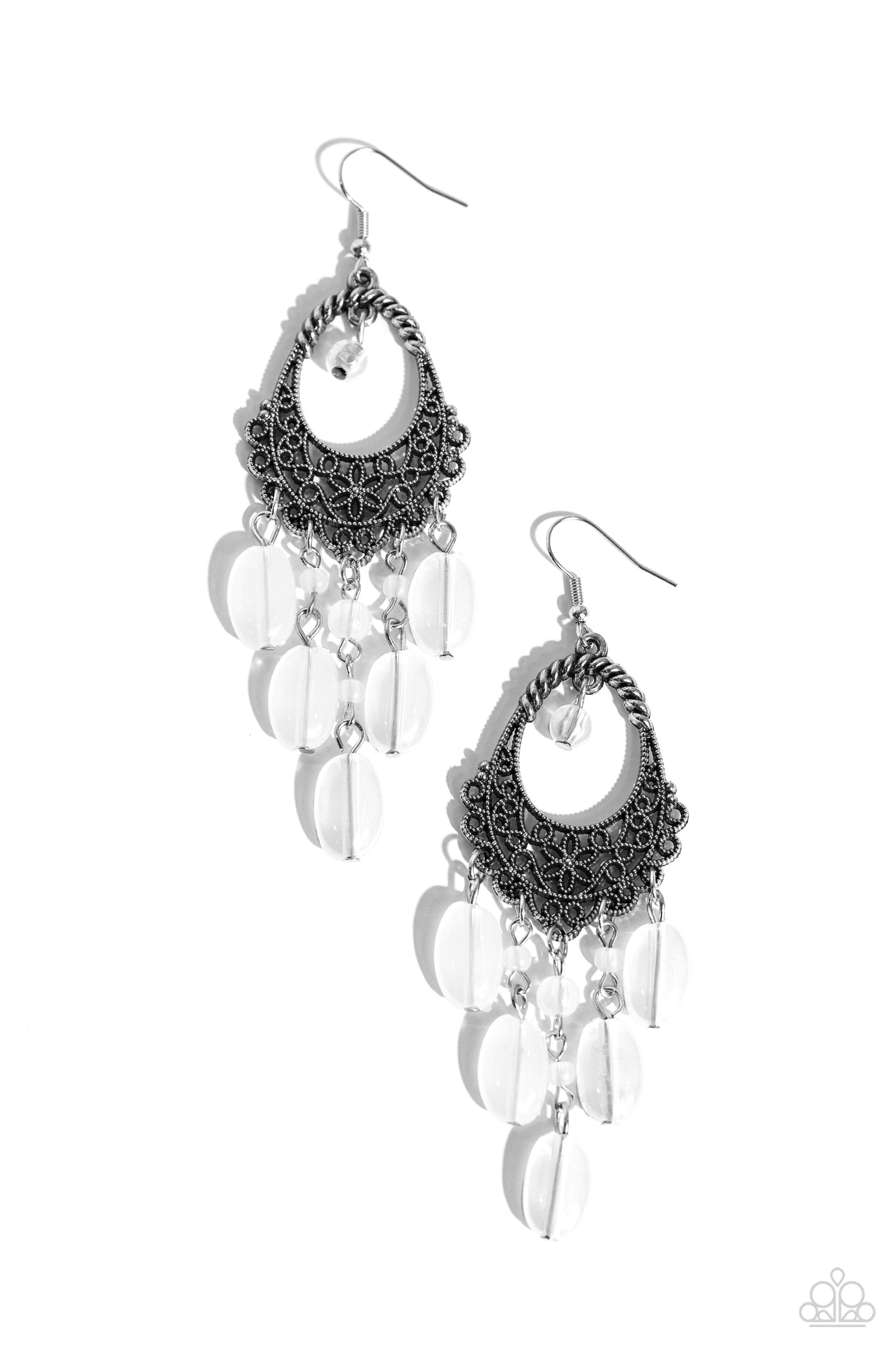 Botanical Escape - White Earring