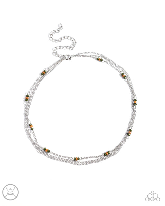 Bountifully Beaded - Green Necklace